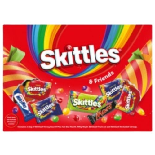 SKITTLES & FRIENDS MEDIUM SELECTION BOX 144G-XMAS