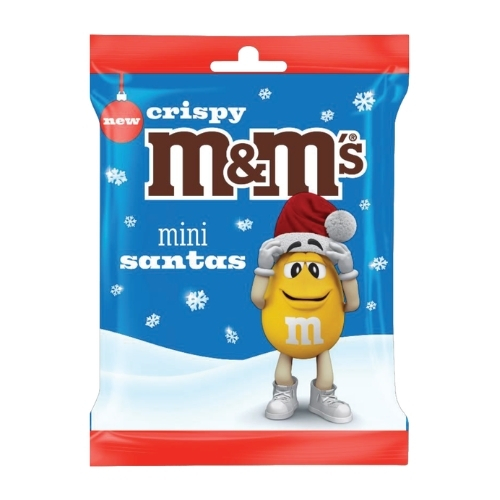 M&M'S CRISPY SANTA MINI BAG 55G-NPD-XMAS
