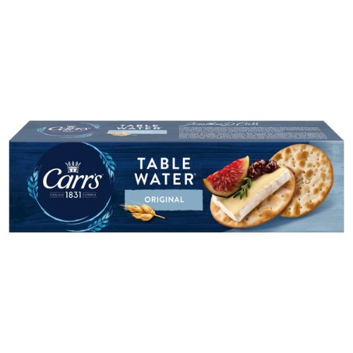 CARR'S TABLE WATER CRACKERS 24X 125G