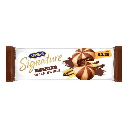 MCVITIE'S SIGNATURE CHOCOLATE CREAM SWIRLS PMP £2.25 142G