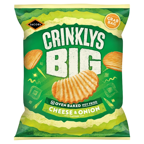 JACOBS CRINKLYS CHEESE & ONION GRAB BAG 45G