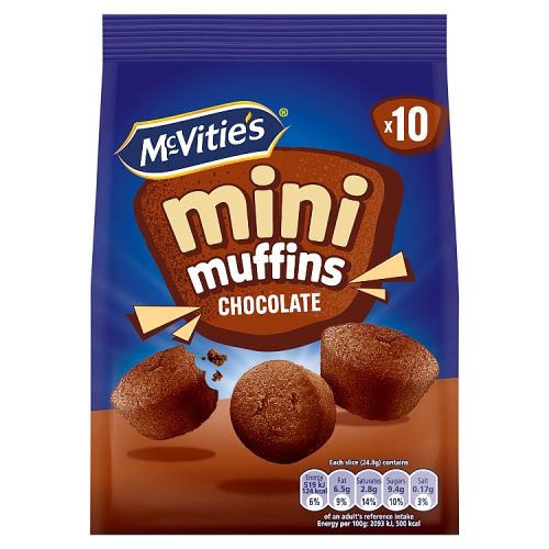 MCVITIE'S MINI MUFFINS CHOCOLATE 100G
