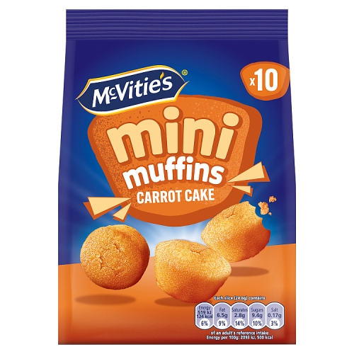 MCVITIE'S MINI MUFFINS CARROT CAKE 100G