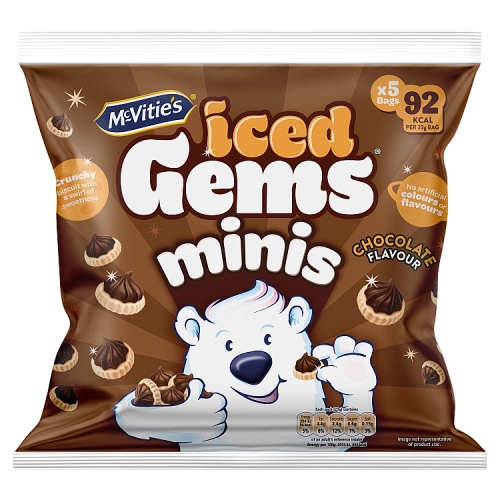 MCVITIE'S GEMS CHOCOLATE BISCUITS 5PK 115G