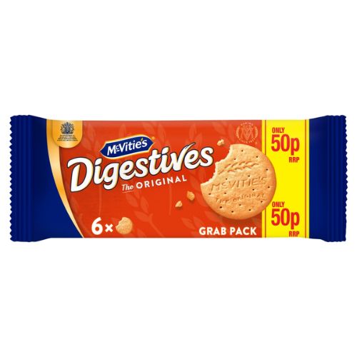 MCVITIE'S DIGESTIVES THE ORIGINAL BISCUITS PMP 50P 90G