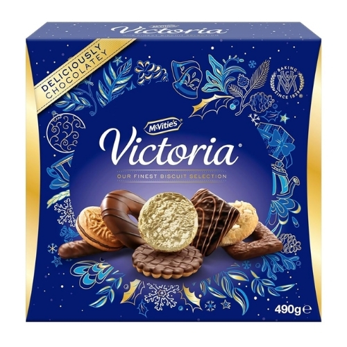 MCVITIE'S VICTORIA CARTON 490G-XMAS