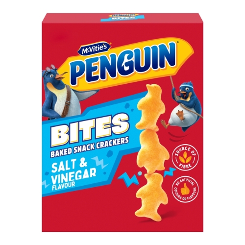 MCVITIES PENGUIN BITES SALT & VINEGAR 125G-XMAS