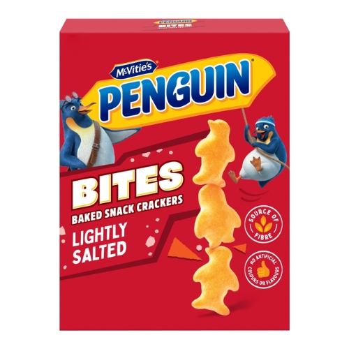 MCVITIES PENGUIN BITES LIGHTLY SALTED 125G-XMAS