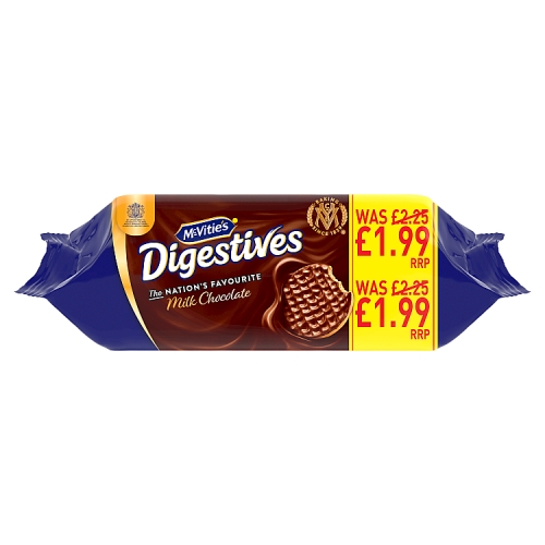 MCVITIE'S MILK CHOCOLATE DIGESTIVE BISCUITS PMP £1.99 266G