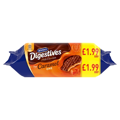 MCVITIE'S CARAMEL DIGESTIVE BISCUITS PMP £1.99 250G