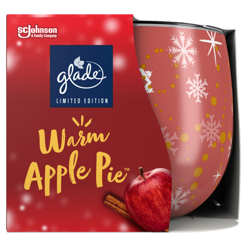GLADE SMALL CANDLE WARM APPLE PIE 120G