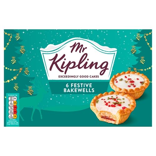 MR KIPLING FESTIVE BAKEWELLS 6S-XMAS