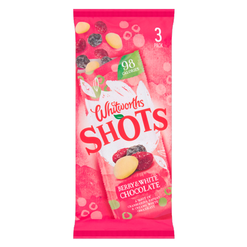 WHITWORTHS SHOTS BERRY & WHITE CHOCOLATE 25G