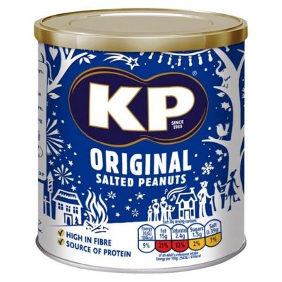 KP ORIGINAL SALTED PEANUTS CADDY 375G-XMAS