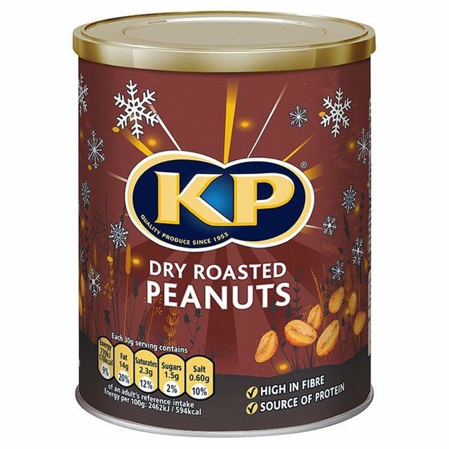 KP DRY ROASTED PEANUTS CADDY 375G-XMAS