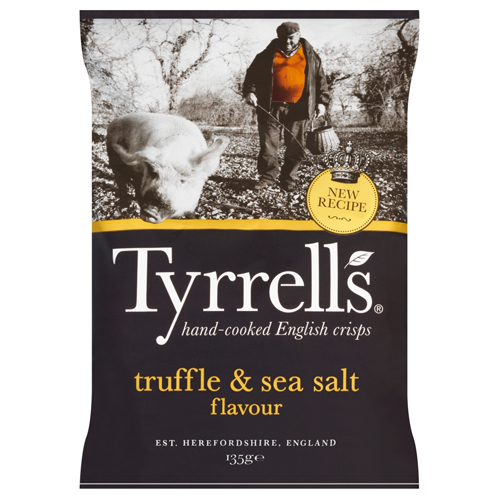 TYRRELLS TRUFFLE & SEA SALT SHARING BAG 135G-XMAS