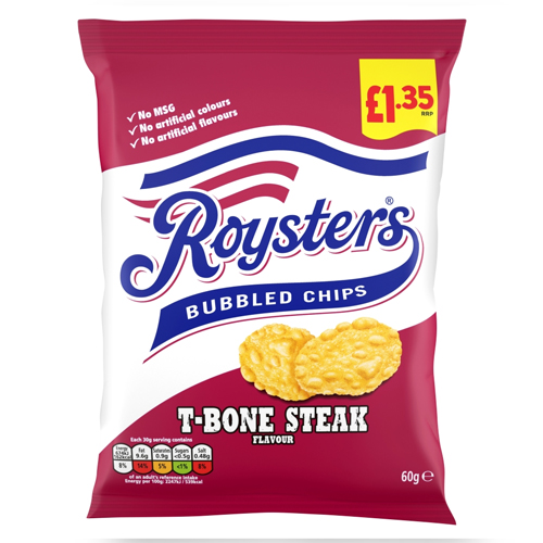 ROYSTERS T-BONE STEAK PMP £1.35 60G
