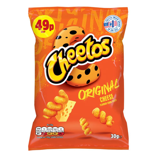 CHEETOS TWISTED CHEESE CORN PUFFS SHARING CRISPS PMP 49P 30G
