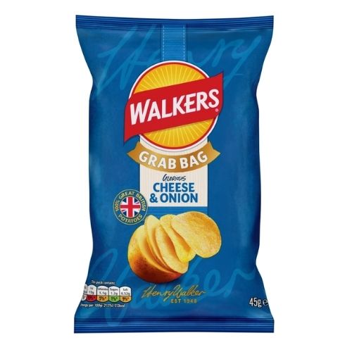 WALKERS CHEESE & ONION CRISPS 45G