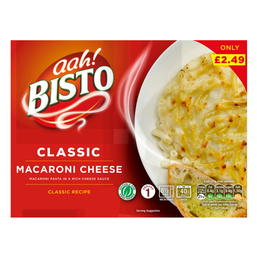 BISTO MACARONI CHEESE PMP £2.49 375G