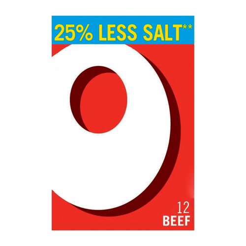 OXO REDUCED SALT BEEF STOCK CUBES 12 71G/NFEU/