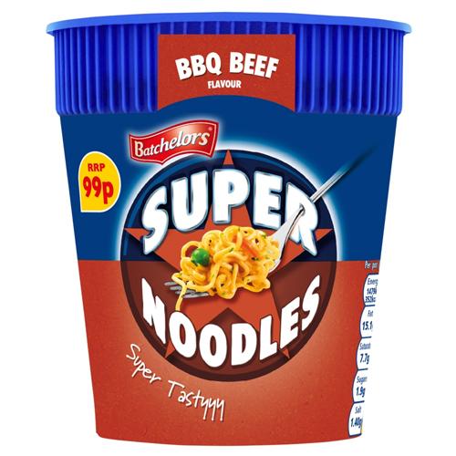 BATCHELORS SUPER NOODLE POT BBQ BEEF PMP 99P 75G