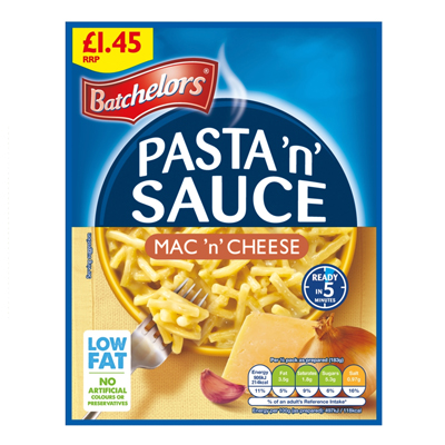BATCHELORS PASTA N SAUCE MAC N CHEESE PMP £1.45 99G