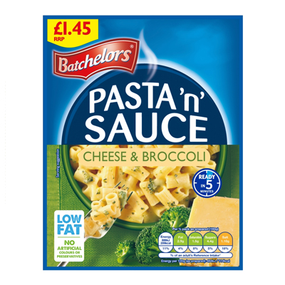 BATCHELORS PASTA N SAUCE CHEESE & BROCCOLI PMP £1.45 99G
