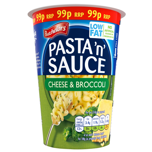 BATCHELORS PASTA N SAUCE POT CHEESE & BROCCOLI PM 99P 65G