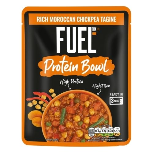 FUEL10K HIGH PROTEIN MOROCCAN CHICKPEA TAGINE MICROWAVE READY MEAL 220G