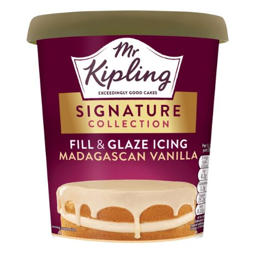 MR KIPLING SIGNATURE COLLECTION FILL & GLAZE ICING MADAGASCAN VANILLA 400G