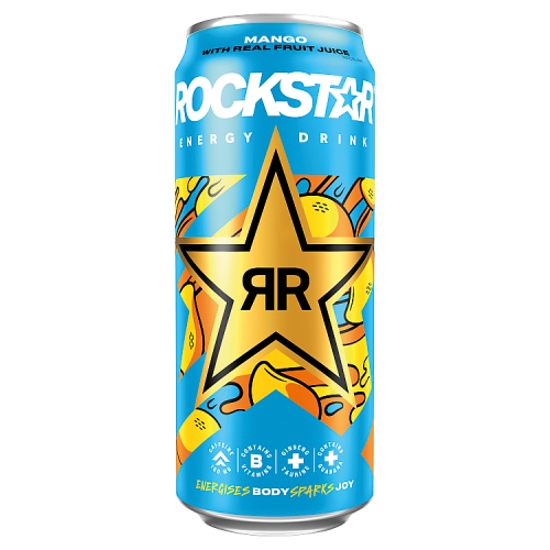ROCKSTAR MANGO WITH REAL FRUIT JUICE CAN 500ML