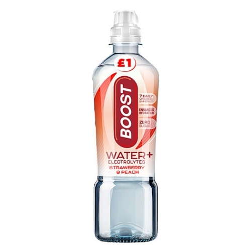 BOOST SPORT STRAWBERRY PEACH PMP £1.00 500ML