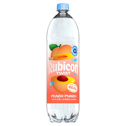 RUBICON TWIST PEACH PUNCH WITH STILL SPRING WATER 1.5L