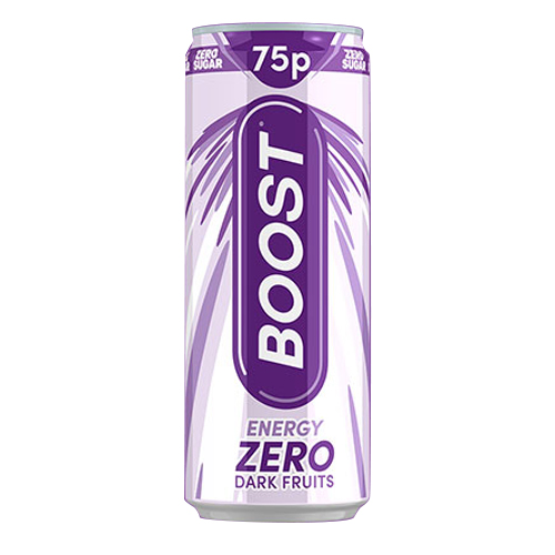 BOOST ENERGY DARK FRUITS ZERO SUGAR PMP 75P 250ML