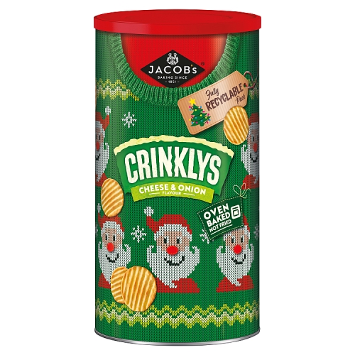 JACOB'S CRINKLYS CHEEES & ONION CADDY 200G-XMAS