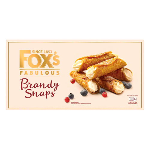 FOX'S SPECIALITY BRANDY SNAP 100G-XMAS