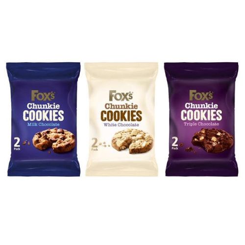 FOX'S MIXED CHUNK COOKIE TWIN PACK 45G