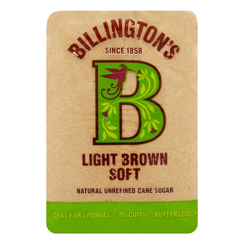 BILLINGTON'S LIGHT BROWN SOFT NATURAL UNREFINED CANE SUGAR 500G