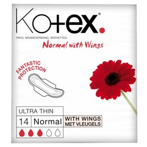 KOTEX ULTRA THIN NORMAL WITH WINGS 14PK