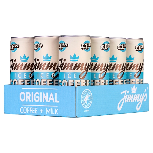 JIMMYS ICED COFFEE ORIGINAL PMP £1.39 CAN 250ML
