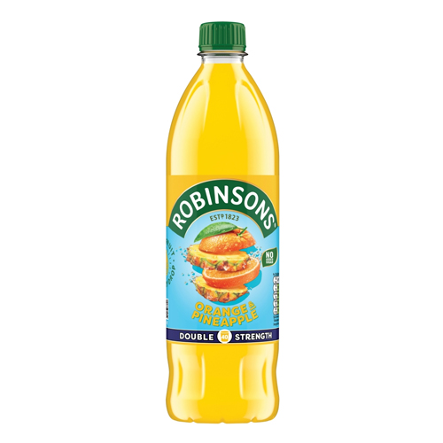 ROBINSONS DOUBLE CONCENTRATE ORANGE & PINEAPPLE NAS 1L