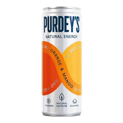 PURDEY'S ORANGE & MANGO NATURAL ENERGY CAN 330ML