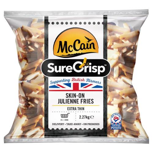 MCCAIN SURECRISP JULIENNE SKIN ON FRIES 2.27KG