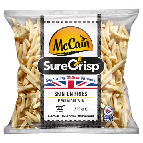 MCCAIN SURECRISP MEDIUM SKIN ON CHIPS 2.27KG