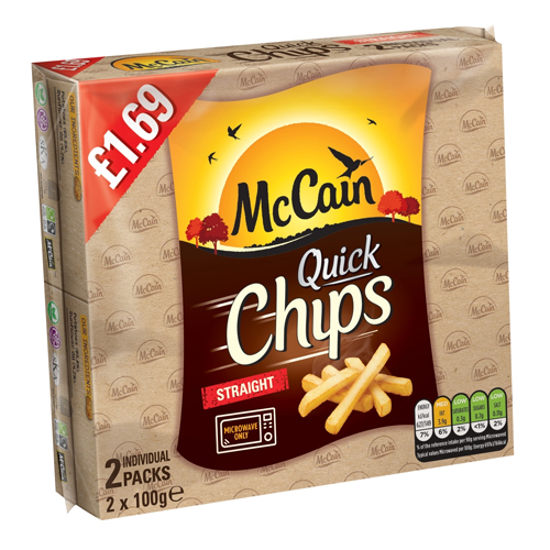 MCCAIN 2 PACK QUICK CHIPS PMP £1.69 200G