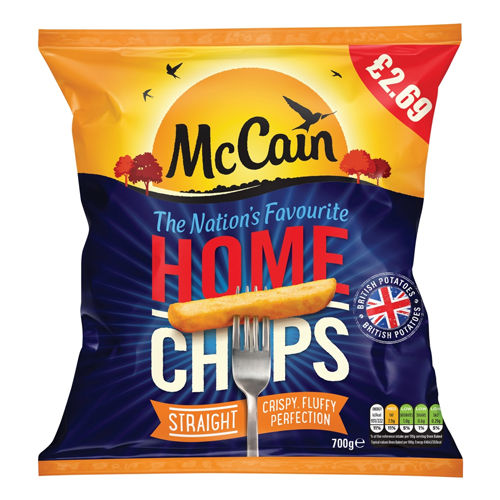 MCCAIN STRAIGHT CUT HOME CHIPS PMP £2.69 700G