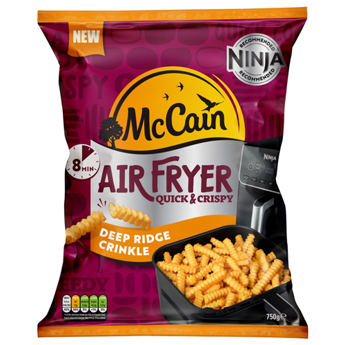 MCCAIN AIR FRYER QUICK & CRISPY DEEP RIDGE CRINKLE 750G