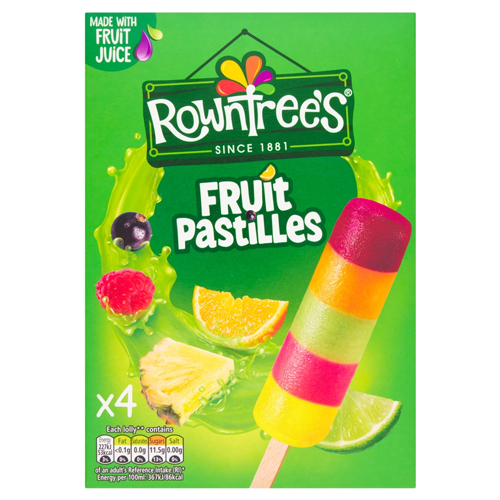 ROWNTREE'S FRUIT PASTILLES 4 X 65ML (260ML)