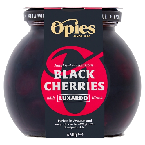 OPIES BLACK CHERRIES WITH KIRSCH 460G-XMAS